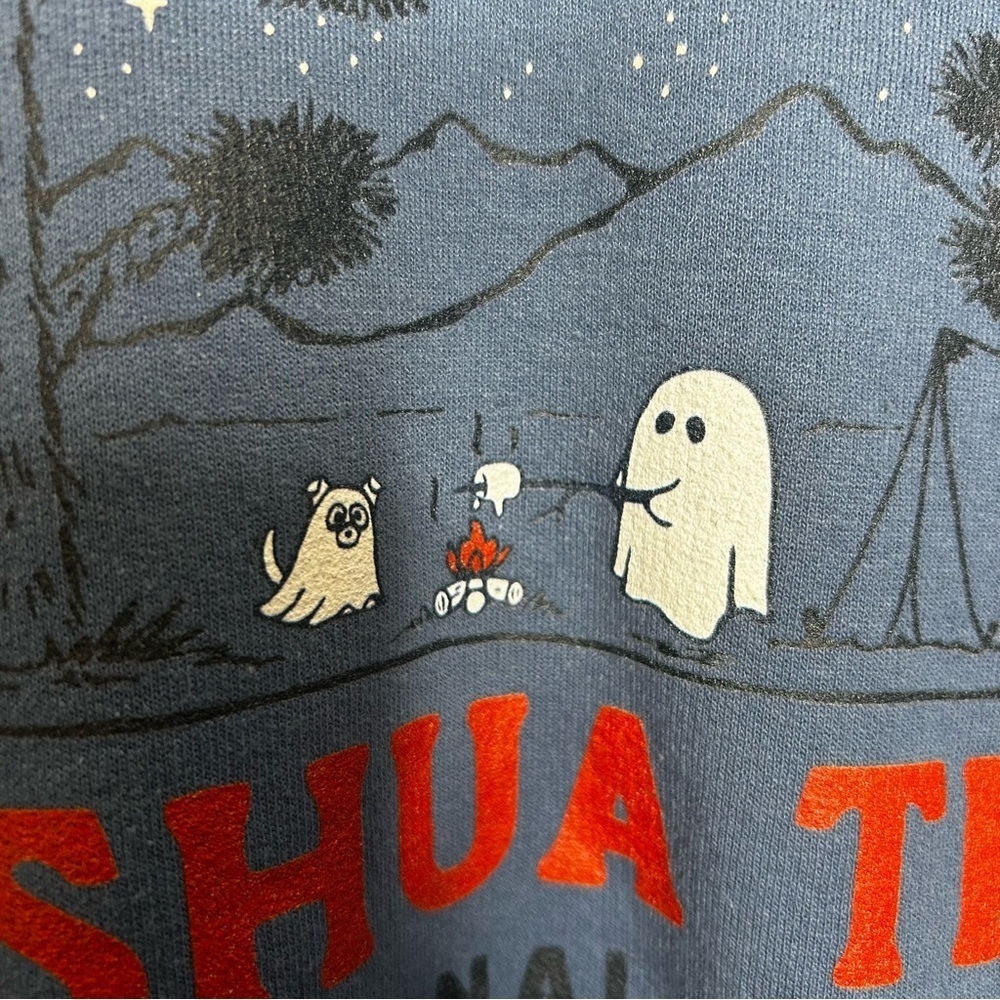 Joshua Tree National Park Cute Halloween Ghost Sweatshirt – Size M - Picture 4 of 6